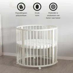 Baby Box Grondbox Speelbox Playpen Kinderbox Rond Inclusief Matras|Buxibo Hot