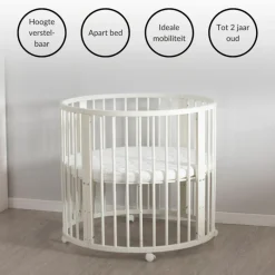 Baby Box Grondbox Speelbox Playpen Kinderbox Rond Inclusief Matras|Buxibo Hot