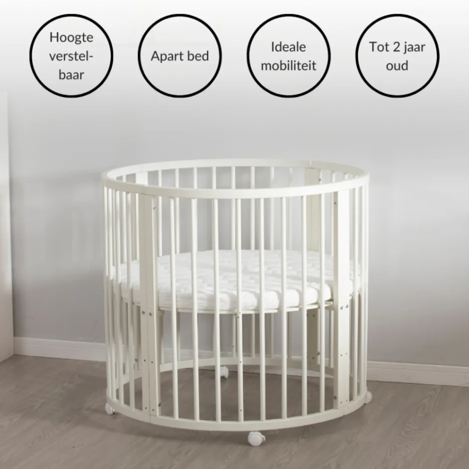 Baby Box Grondbox Speelbox Playpen Kinderbox Rond Inclusief Matras|Buxibo Hot