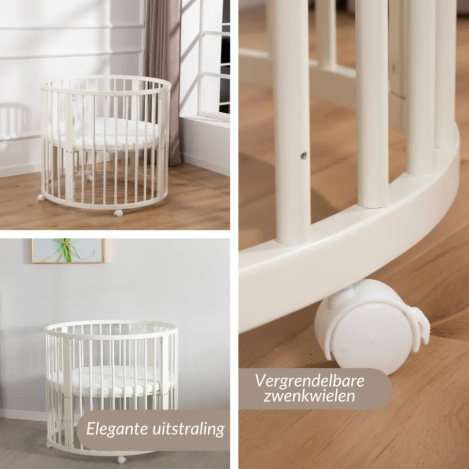 Baby Box Grondbox Speelbox Playpen Kinderbox Rond Inclusief Matras|Buxibo Hot