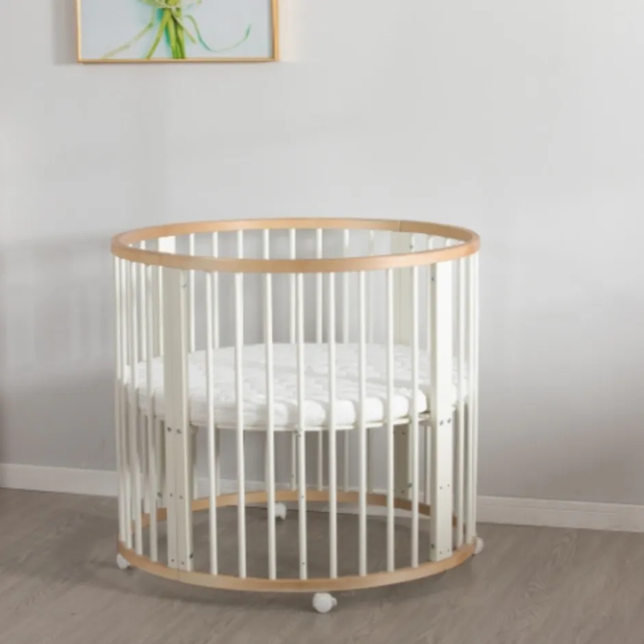 Buxibo Baby Box Grondbox Speelbox Playpen Kinderbox Rond Inclusief Matras< Babyboxen