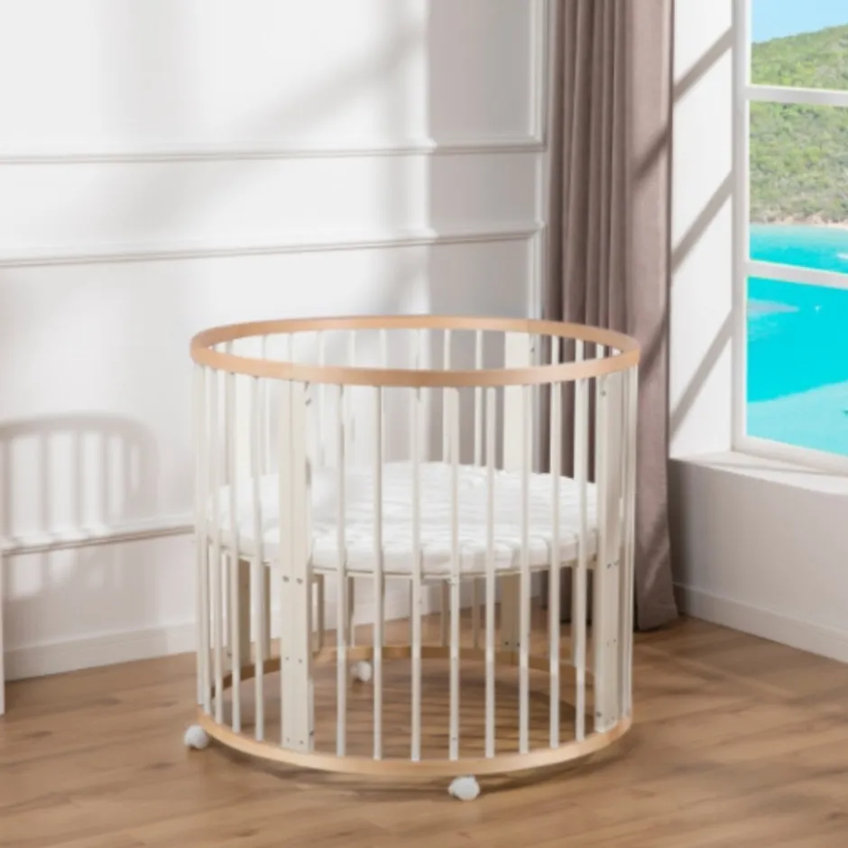 Buxibo Baby Box Grondbox Speelbox Playpen Kinderbox Rond Inclusief Matras< Babyboxen