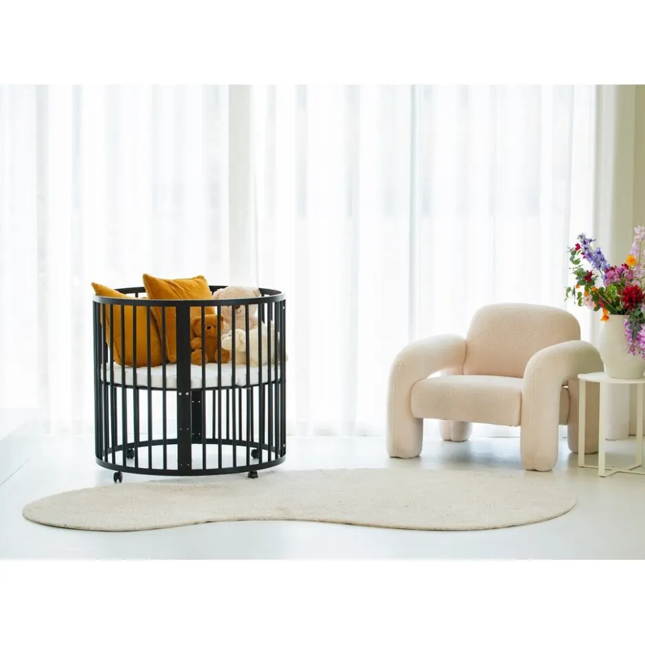 Buxibo Baby Box Grondbox Speelbox Playpen Kinderbox Rond Inclusief Matras< Babyboxen