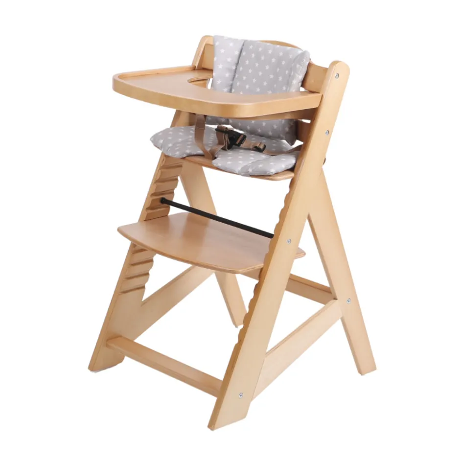 Houten Meegroeistoel Kinderstoel met Eetblad|Buxibo