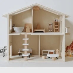 Houten Poppenhuis Kinderhuis met Meubels|Buxibo Best