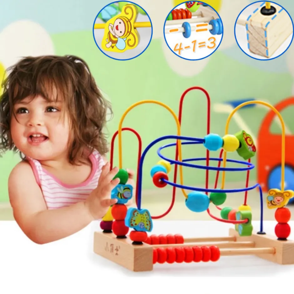 Houten Telraam Kinder Speelgoed Rekenrek Educatief Spelen|Buxibo Outlet