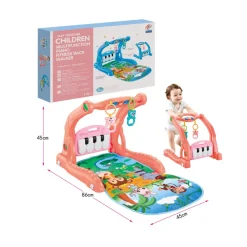 Buxibo 2in1 Babygym/Baby Walker Piano Speelmat voor Baby's< Speelkleden En Babygyms