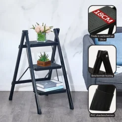 Keukentrapje Vouwladder 3 Staps Keukenopstapje Opvouwbare ladderkruk|Buxibo Clearance