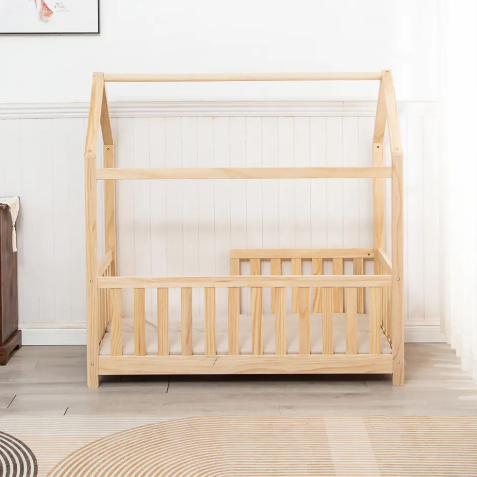 Buxibo Kinderbed met Matras Houten Peuterbed Huisbed< Peuterbedden