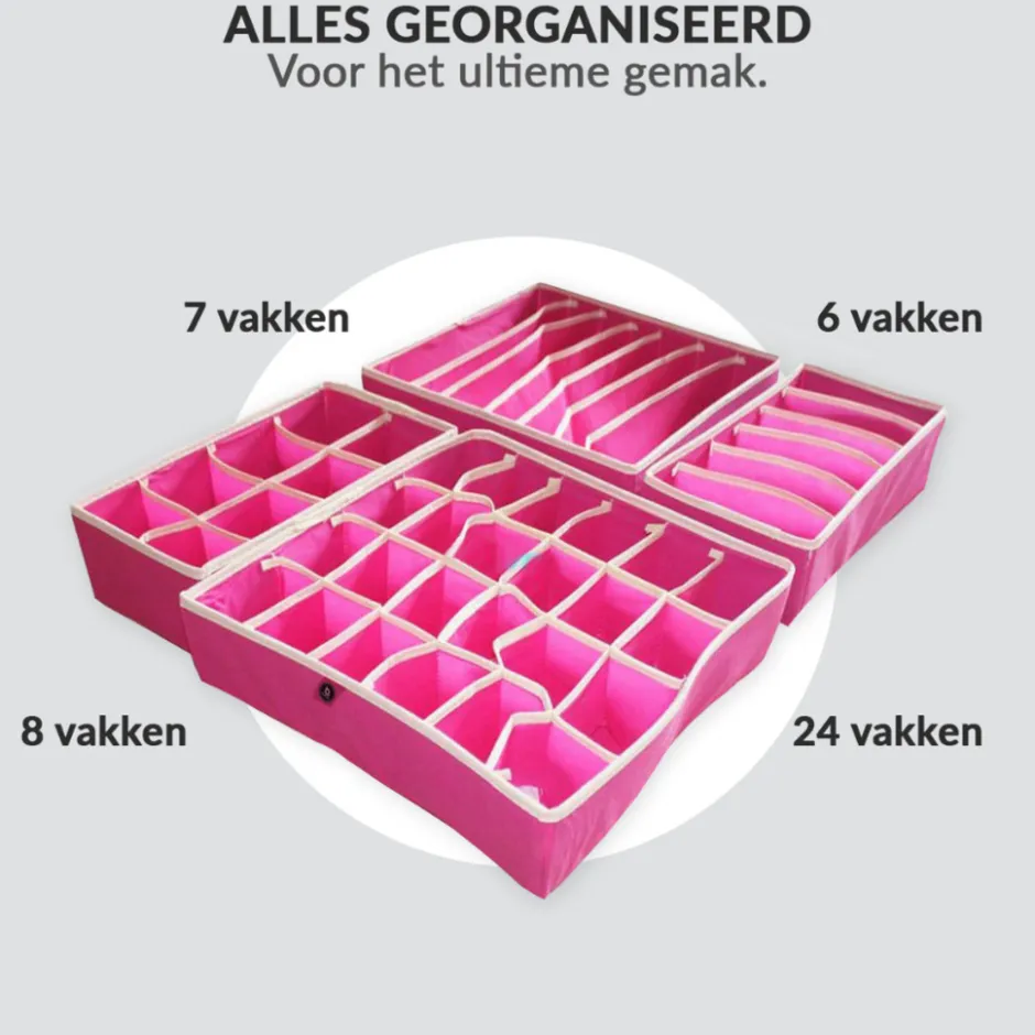 Buxibo Kleding Opbergbox Set Opvouwbaar 4 Stuks< Opbergen