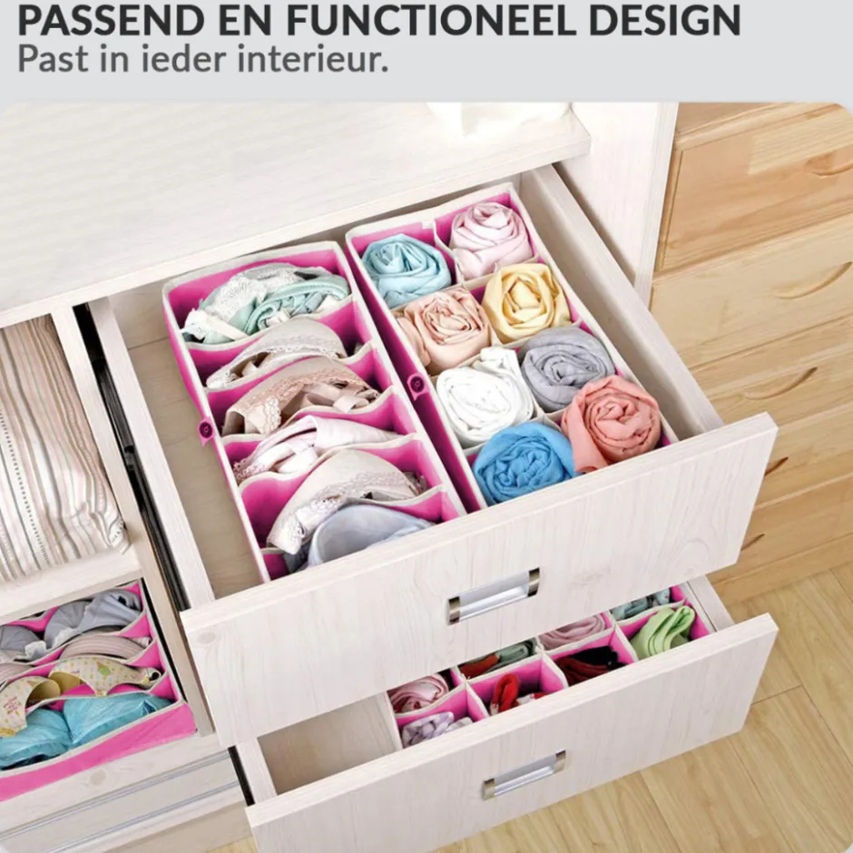 Buxibo Kleding Opbergbox Set Opvouwbaar 4 Stuks< Opbergen