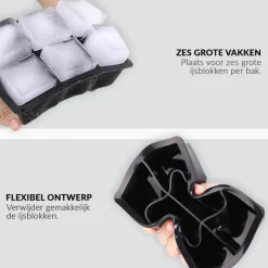 Luxe IJsblokvormen Set van 4 Ice Cube Tray|Buxibo Outlet