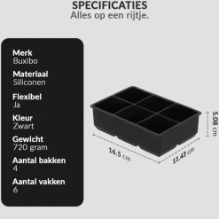 Luxe IJsblokvormen Set van 4 Ice Cube Tray|Buxibo Outlet