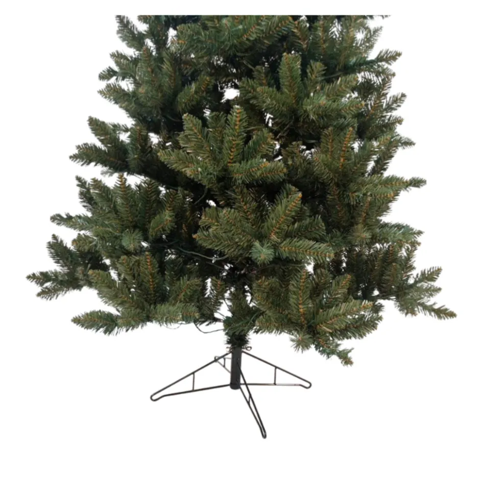 PVC Kerstboom met 200 LED en 8 lichteffecten EU-stekker Metalen Standaard|Buxibo