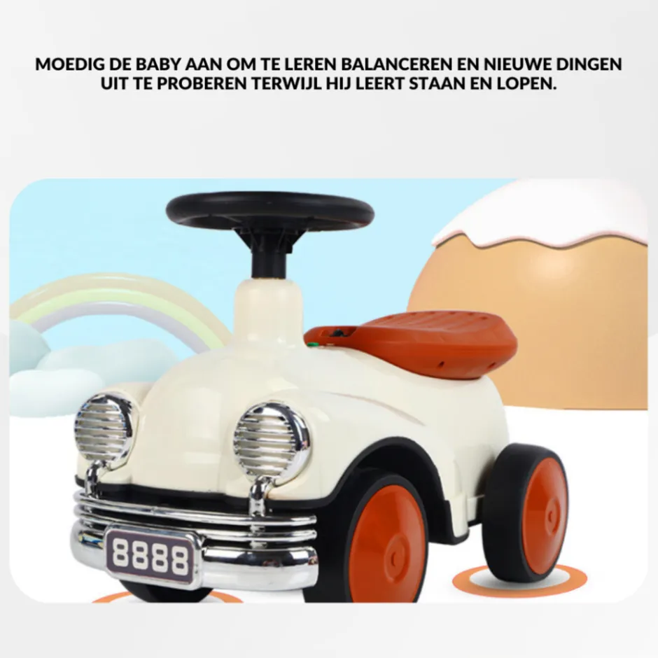 Buxibo Retro Loopauto Loopwagen voor Jongens & Meisjes< Fietsen En Rijden|Loopwagens