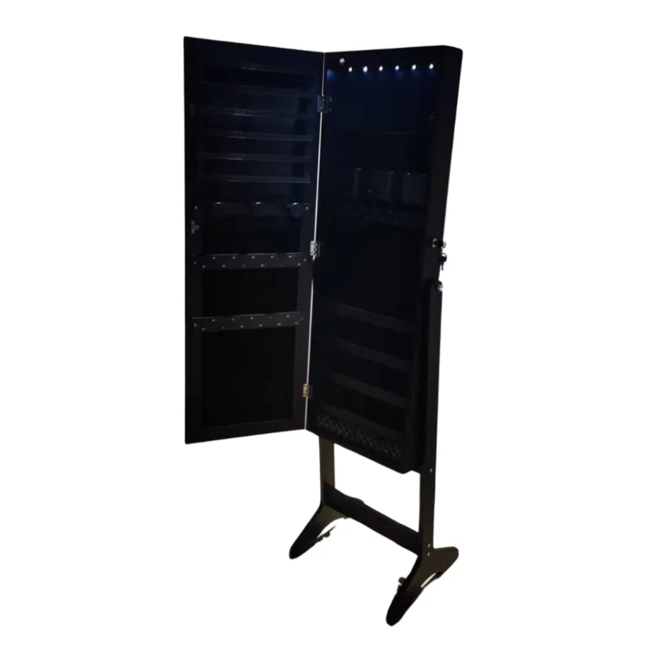 Buxibo Sieradenkast op Poten Met Spiegel Sieraden Organizer< Sieraden En Bijoux