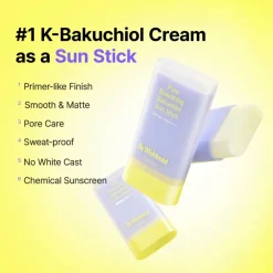 By Wishtrend Pore Smoothing Bakuchiol Sun Stick< Zonnebrand|Korean Skincare