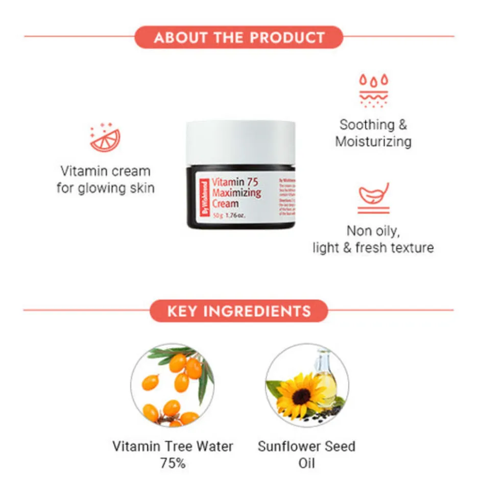 Vitamin 75 Maximizing Cream|By Wishtrend Sale