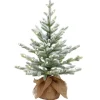 Cambridge flocked verlichte tafelkerstboom< Kerstartikelen