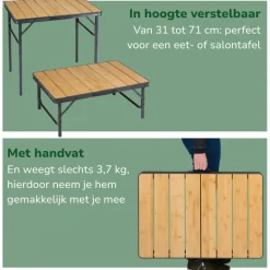 Camp Active Campingtafel MECTU5770/0013< Buiten En Vrije Tijd