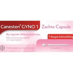 Canesten Gyno 1 Zachte Capsule< Intieme Ongemakken