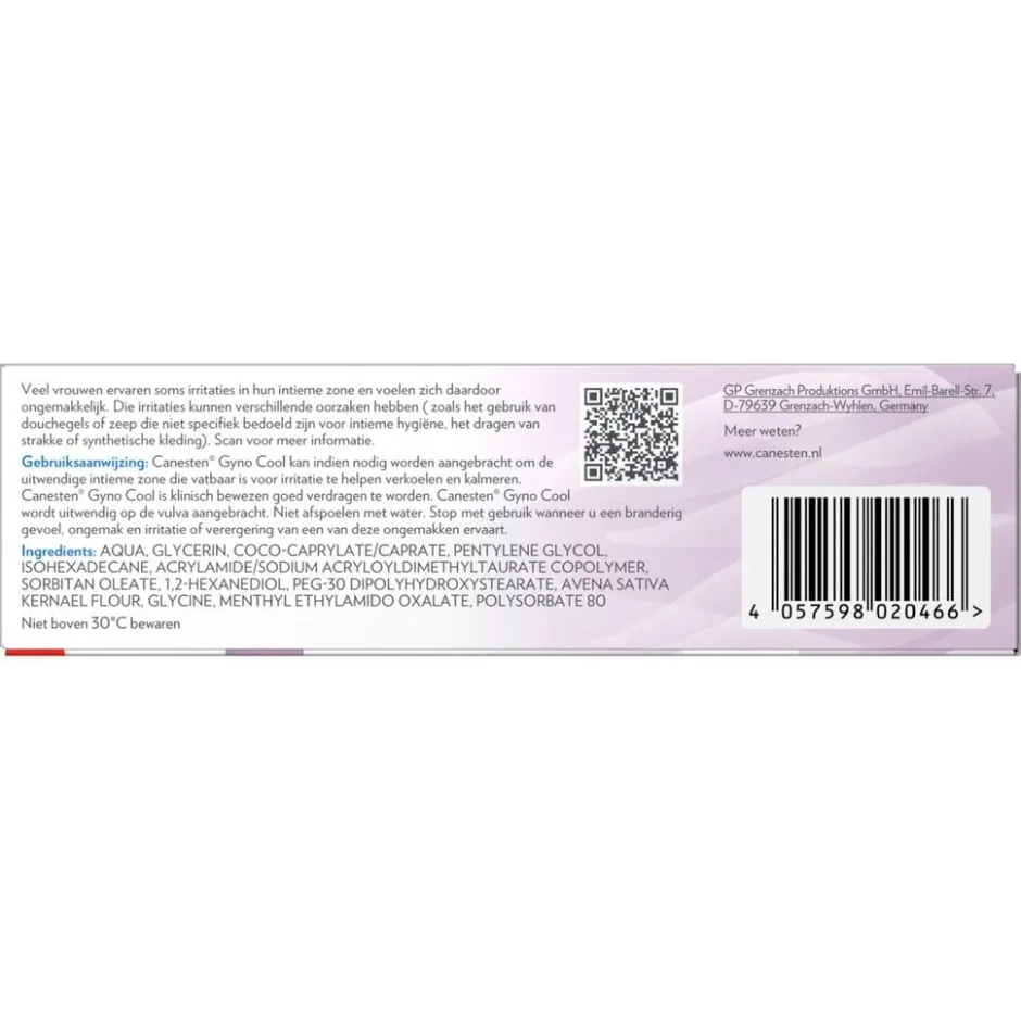 Gyno Cool Crème-gel|Canesten Hot