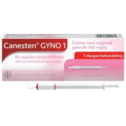 Canesten Gyno 1-Daagse Behandeling Crème bij Vaginale Schimmelinfecties< Intieme Ongemakken