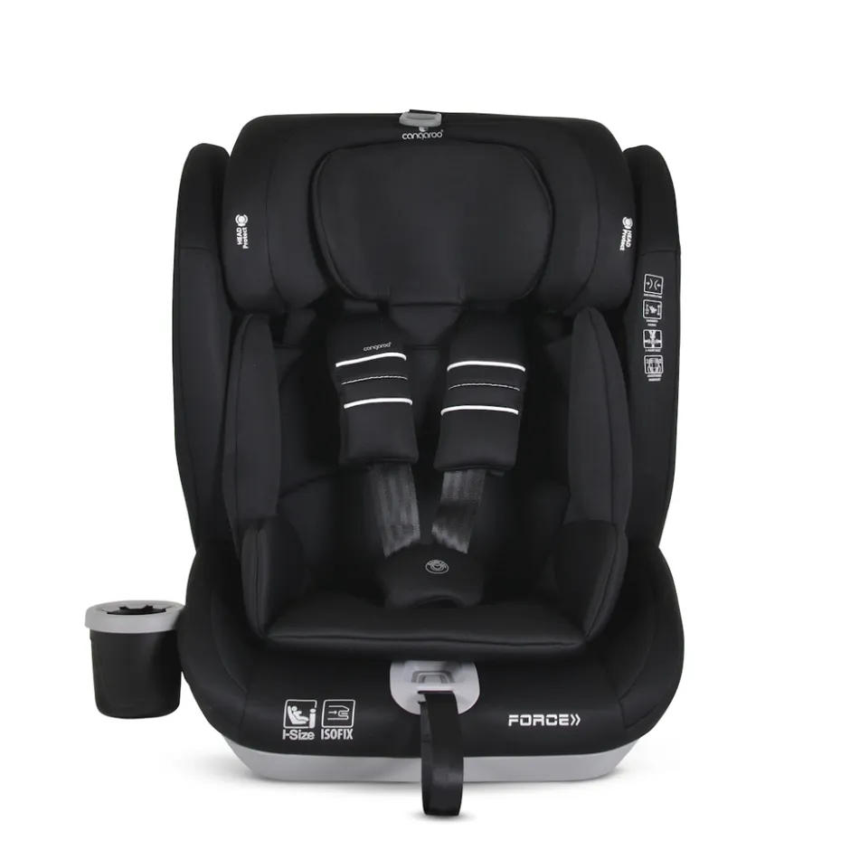 Force Black Isofix 76-150 cm i-Size Autostoel|Cangaroo Discount