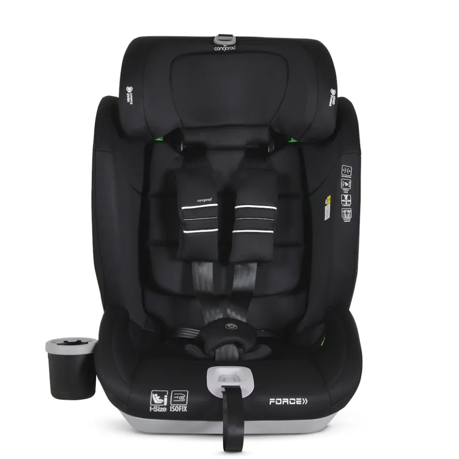 Force Black Isofix 76-150 cm i-Size Autostoel|Cangaroo Discount
