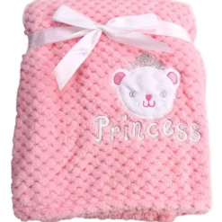 Cangaroo Roze Freya Princess 75 x 105 cm Wiegdeken< Baby Beddengoed