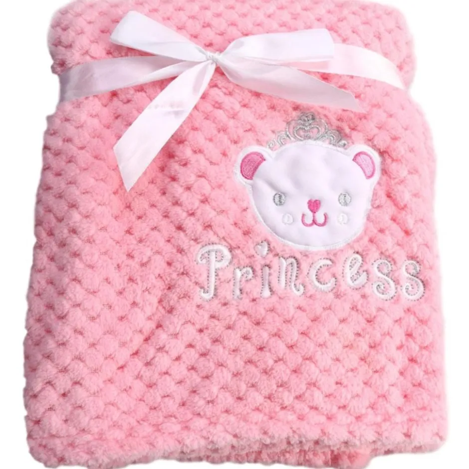 Cangaroo Roze Freya Princess 75 x 105 cm Wiegdeken< Baby Beddengoed