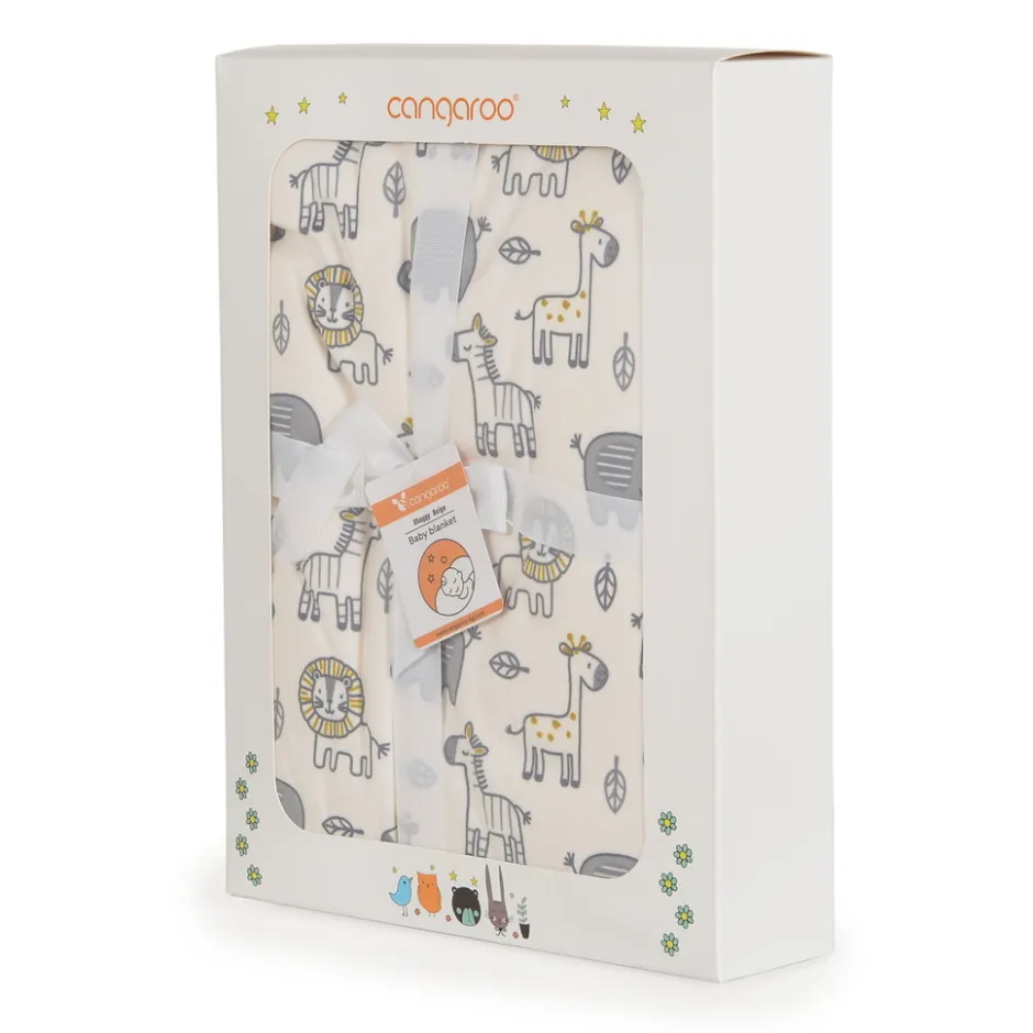 Cangaroo Shaggy Beige 75 x 105 cm Wiegdeken< Baby Beddengoed