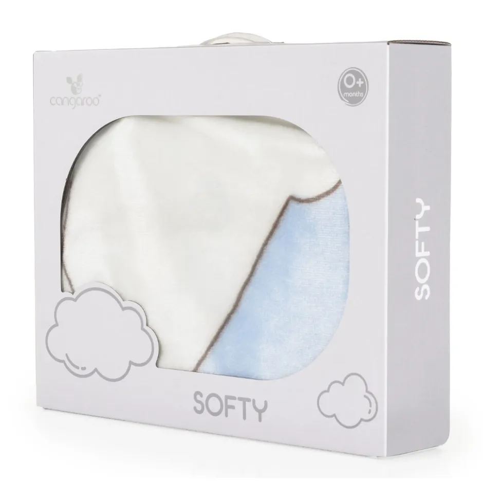 Softy Sweet Hugs Blue 80 x 110 cm Wiegdeken|Cangaroo Best