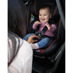 Carkids I-Size Autostoeltje Darcy 360° Draaibaar 40-150cm Isofix Zwart/Rood< Autostoel