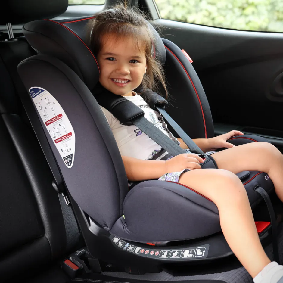 Carkids I-Size Autostoeltje Darcy 360° Draaibaar 40-150cm Isofix Zwart/Rood< Autostoel