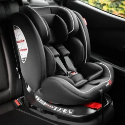 I-Size Autostoeltje Darcy 360° Draaibaar 40-150cm Isofix Zwart/Wit|Carkids Hot