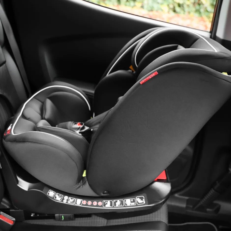 I-Size Autostoeltje Darcy 360° Draaibaar 40-150cm Isofix Zwart/Wit|Carkids Hot