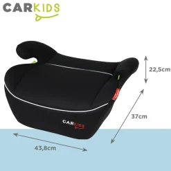 Carkids I-Size Zitverhoger Alex 125-150cm Zwart/Wit< Zitverhogers