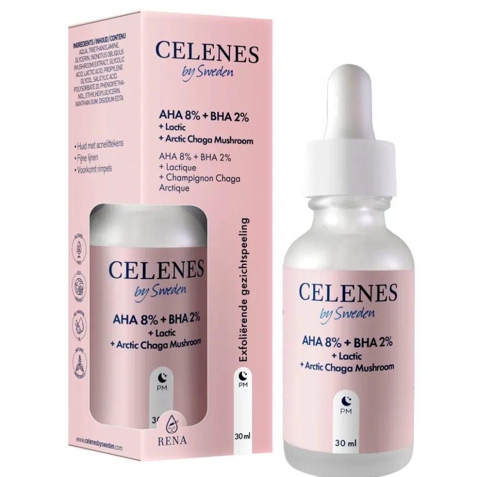 By Sweden AHA 8% + BHA 2% Gezichtspeeling|CELENES BY SWEDEN Discount
