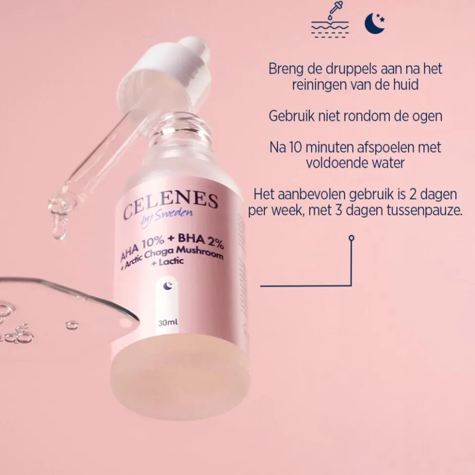 By Sweden AHA 8% + BHA 2% Gezichtspeeling|CELENES BY SWEDEN Discount