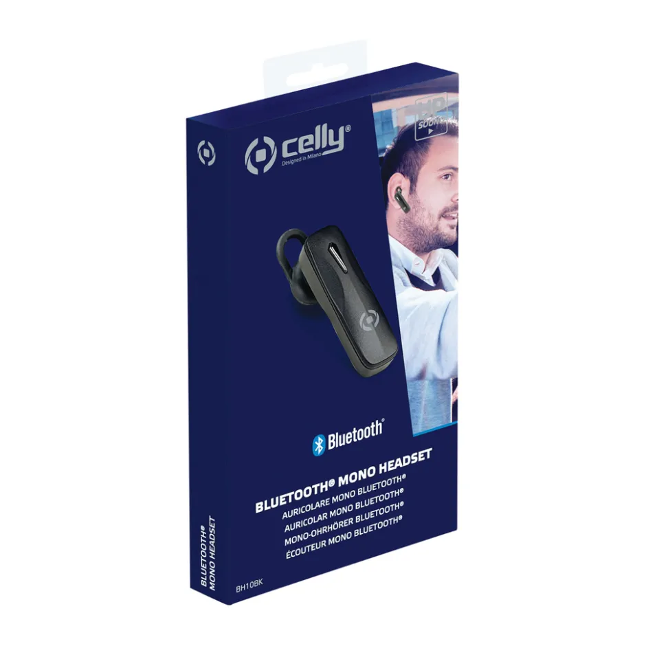 Celly Bluethooth Headset BH10BK Zwart< Oordopjes