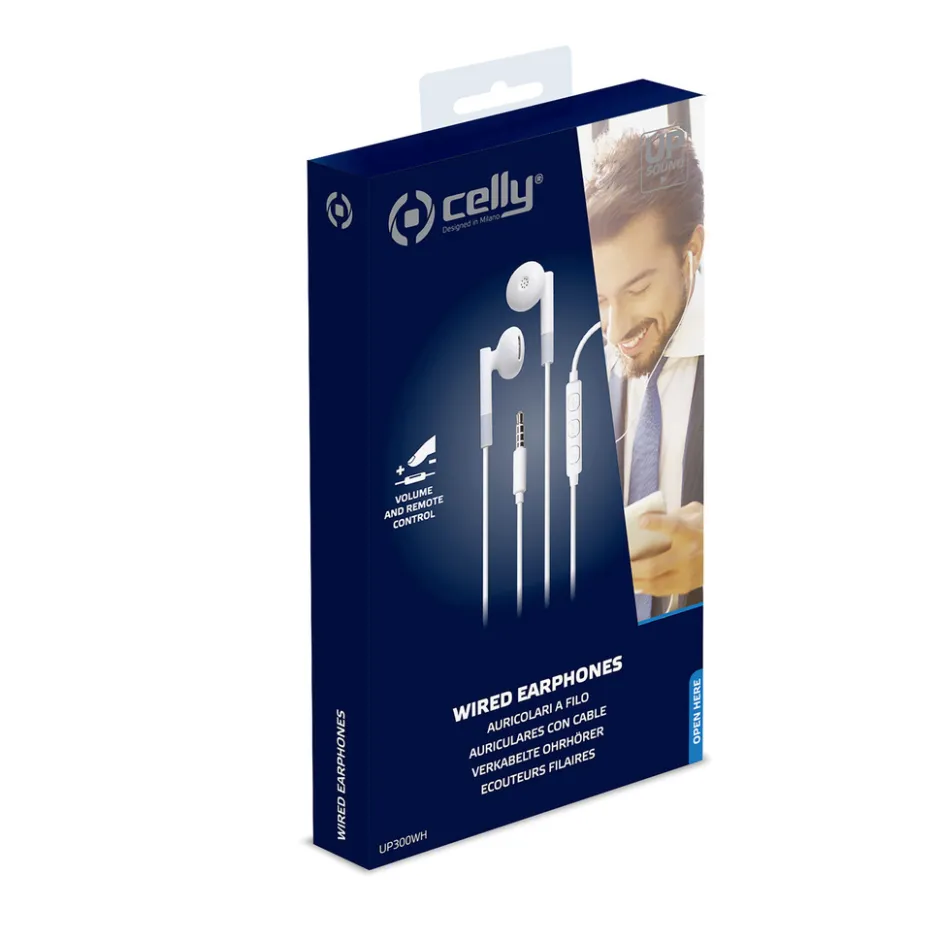 UP300 Stereo Oordopjes 3.5mm Wit|Celly Clearance