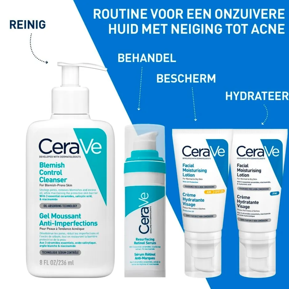 CeraVe Anti-Onzuiverheden Reinigingsgel< Dermacare|Gezichtsreiniging