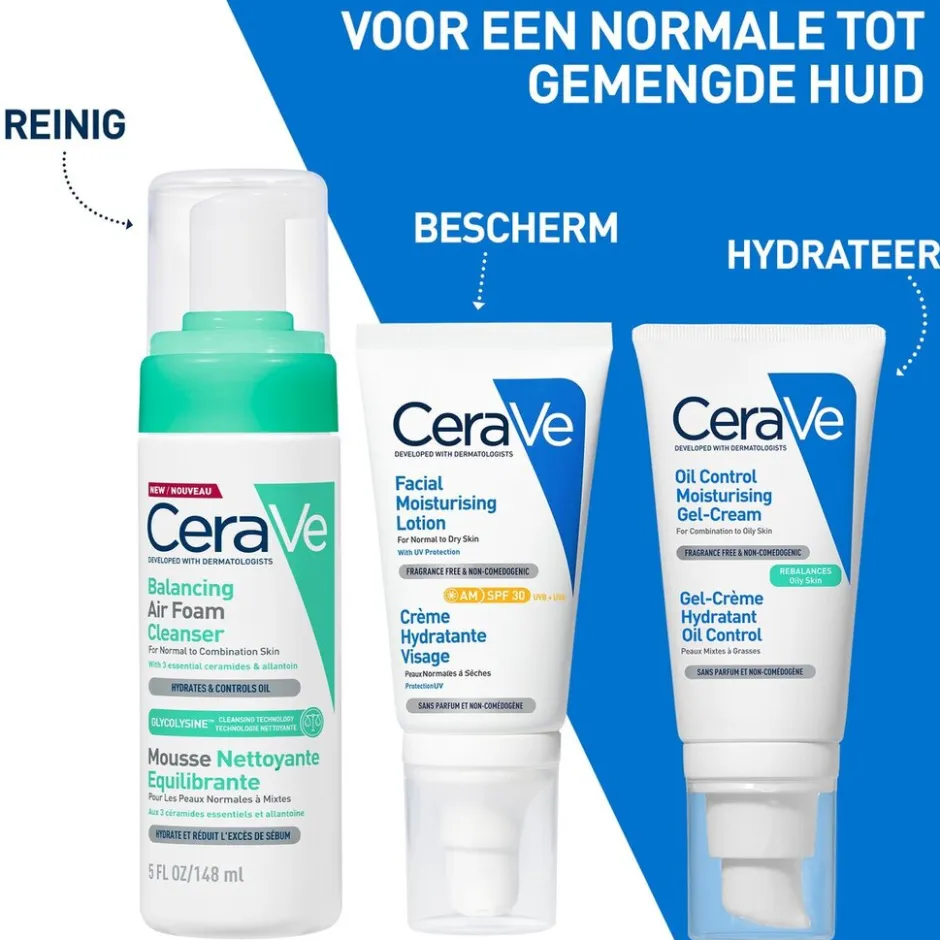 CeraVe Balancing Air Foam Reiniger< Dermacare|Gezichtsreiniging