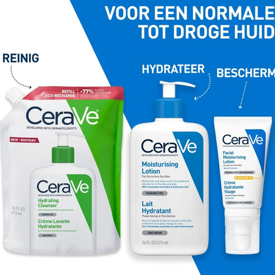 Hydraterende Reinigingscrème Navulling|CeraVe New