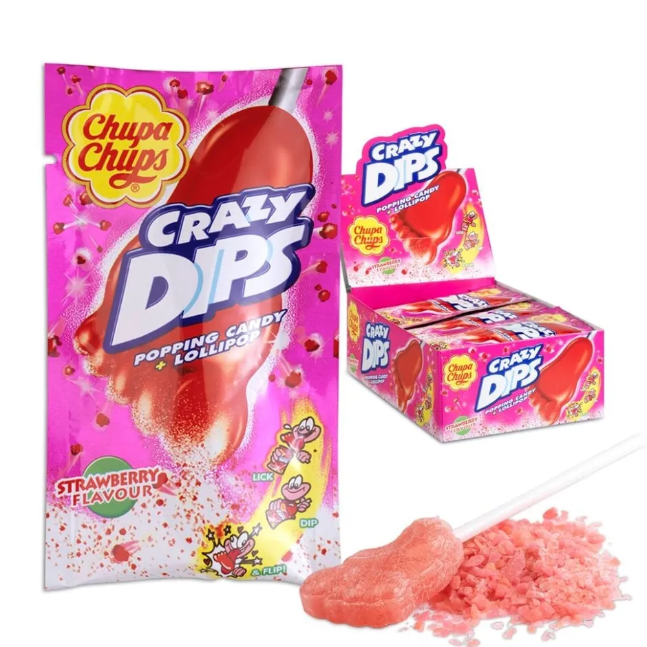 Crazy Dips Strawberry|Chupa Chups Hot