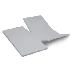 Dubbele Splittopper Hoeslaken Katoen Satijn Sunday - light grey 180x210cm|Cinderella Best