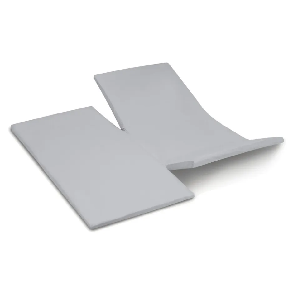 Dubbele Splittopper Hoeslaken Katoen Satijn Sunday - light grey 180x210cm|Cinderella Best