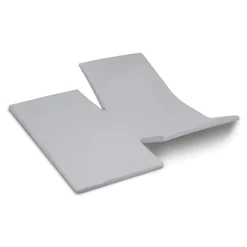 Dubbele Splittopper Hoeslaken Jersey Katoen Stretch - light grey 180x200/210cm|Cinderella Online