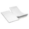 Dubbele Splittopper Hoeslaken Katoen Satijn Sunday - white 180x200cm|Cinderella Sale